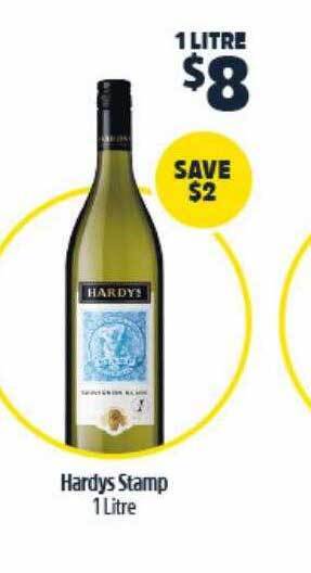 BWS Hardys Stamp 1 Litre offer