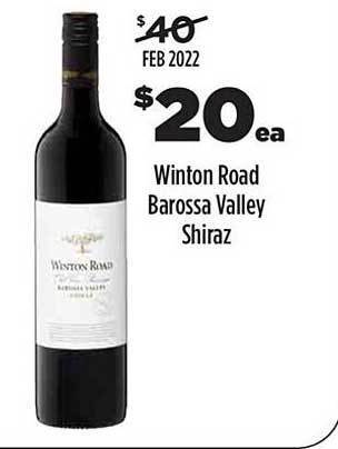 Liquorland Winton Road Barossa Valley Shiraz offer