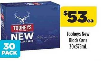 Tooheys New Block Cans