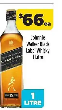 Liquorland Johnnie Walker Black Label Whisky 1 Litre offer