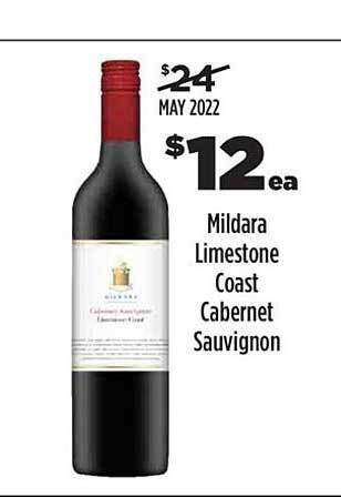 Liquorland Mildara Limestone Coast Cabernet Sauvignon offer