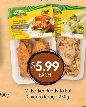 Spudshed Mt Barker Ready To Eat Chicken Range 250g offer