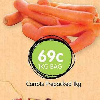 Spudshed Carrots Prepacked 1kg offer