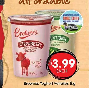 Spudshed Brownes Yoghurt offer