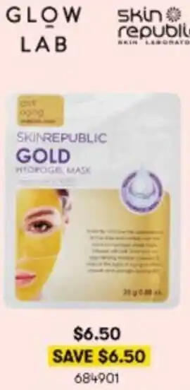 BIG W Glow Lab Hydrogel Mask 684901 offer