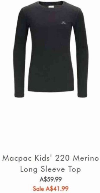 Geothermal Long Sleeve Top offer 