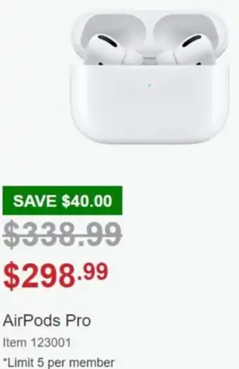 Costco AirPods Pro offer