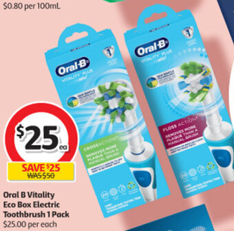 Coles Oral B Vitality Eco Box Electric Toothbrush 1 Pack offer