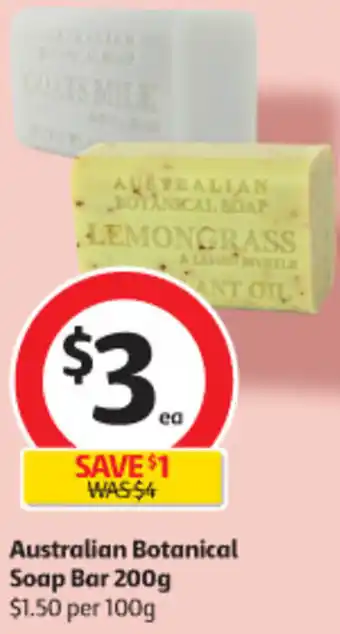 Coles Australian Botanical Soap Bar 200g offer