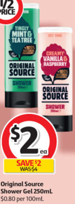 Coles Original Source Shower Gel 250ml offer