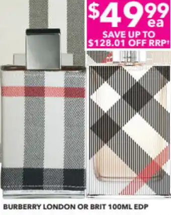My Beauty Spot Burberry London Or Brit 100ml EDP offer