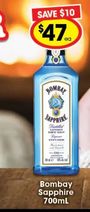 Ritchies Bombay Sapphire 700ml offer