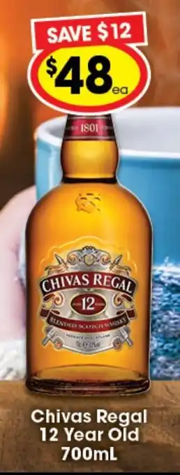 Ritchies Chivas Regal 12 Year Old 700ml offer