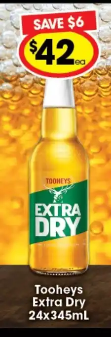 Ritchies Toohey's Extra Dry 24 Pack x 345ml offer