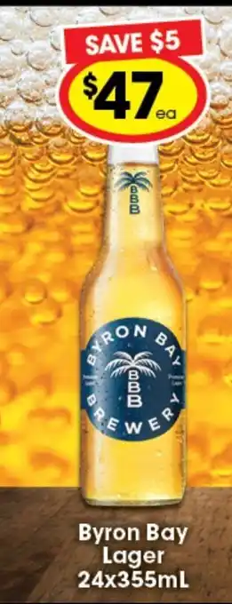 Ritchies Byron Bay Lager 24x355ml offer