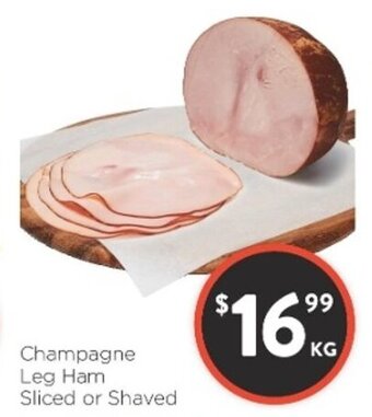 Champagne Leg Ham Sliced or Shaved