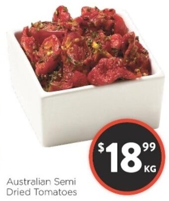 Foodworks Australian Semi Dried Tomatoes offer