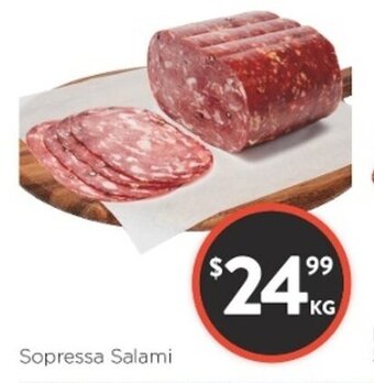 Foodworks Sopressa Salami offer