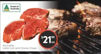 Foodworks Australian Lamb Lion and Chump Chops offer