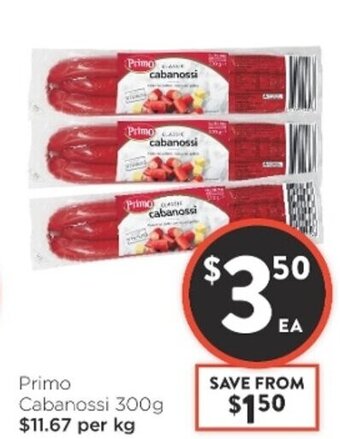 Foodworks Primo Cabanossi 300g offer