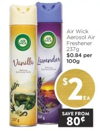 Foodworks Air Wick Aerosol Air Freshener 237g offer