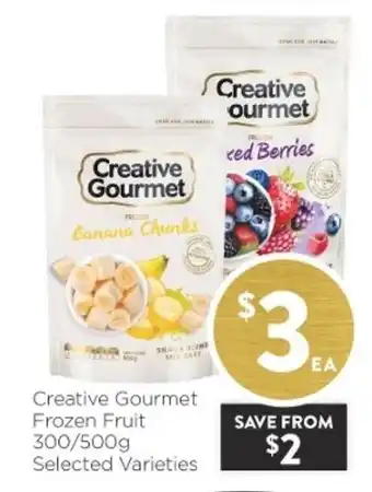 Foodworks Creative Gourmet Frozen Fruit 300/500g offer