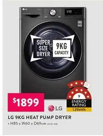 Lg 9 Kg Heat Pump Dryer