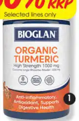 Bioglan Organic Turmeric 100 Tablets