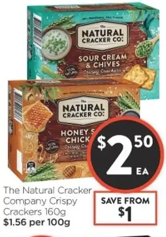 The Natural Cracker Company Crisps Crackers 160g