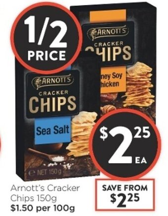 Foodworks Arnott's Cracker Chips 150g offer