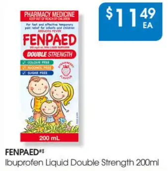 Fenpaed Ibuprofen Liquid Double Strength 200ml