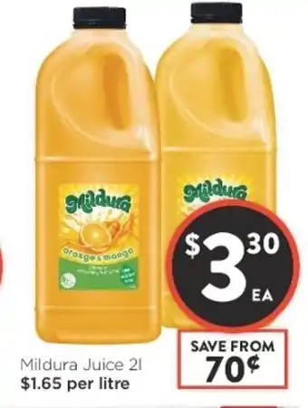 Foodworks Mildura Juice 1L offer