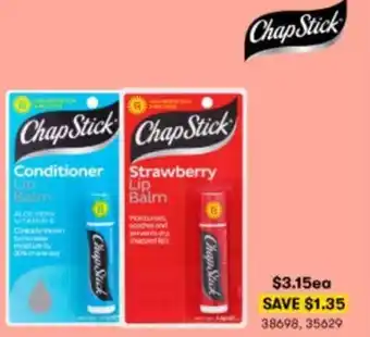 BIG W Chap Stick Lip Balm 38698,35629 offer