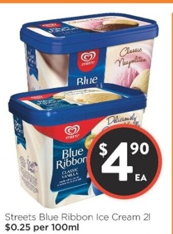 Foodworks Streets Blue Ribbon Ice Cream 2L offer