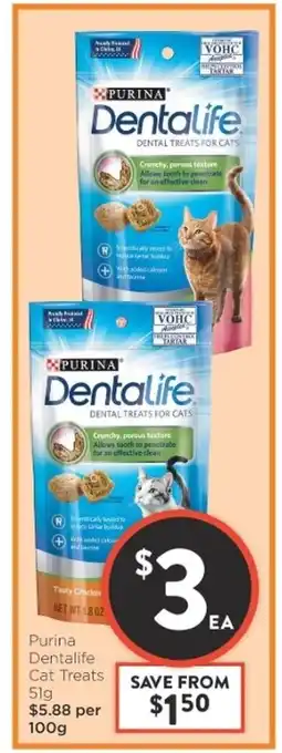 Foodworks Purina Dentalife 51g offer