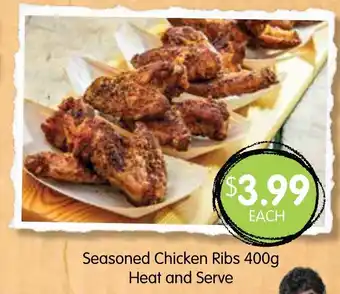Seasoned Chicken Ribs 400g Heat and Serve