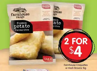 Spudshed Farmhouse Croquettes or Hash Brown 1kg offer