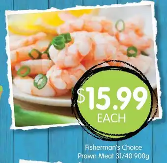 Spudshed Fisherman's Choice Prawn Meat 31/40 900g offer