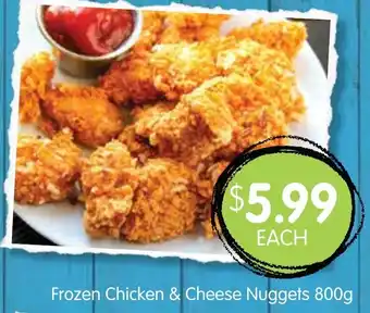 Spudshed Frozen Chicken & Cheese Nuggets 800g offer