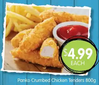 Spudshed Panko Crumbed Chicken Tenders 800g offer