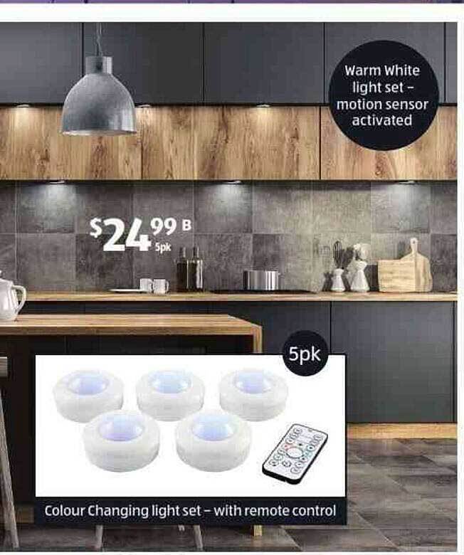 Colour Changing Light Set With Remote Control offer at ALDI