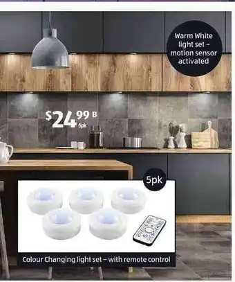 ALDI Colour Changing Light Set - With Remote Control offer