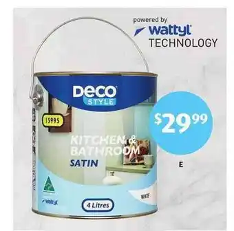 ALDI Deco Style Kitchen & Bathroom Satin offer