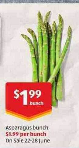 ALDI Asparagus Bunch offer