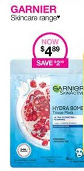 Priceline Garnier Skincare Range offer