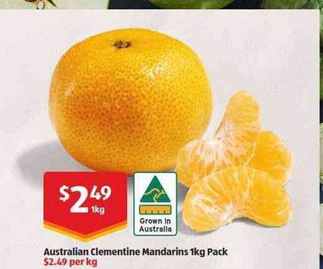 Australian Clementine Mandarins offer at ALDI