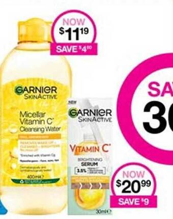 Priceline Garnier Skincare Range offer