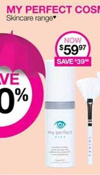 Priceline My Perfect Cosmetics Skincare Range offer