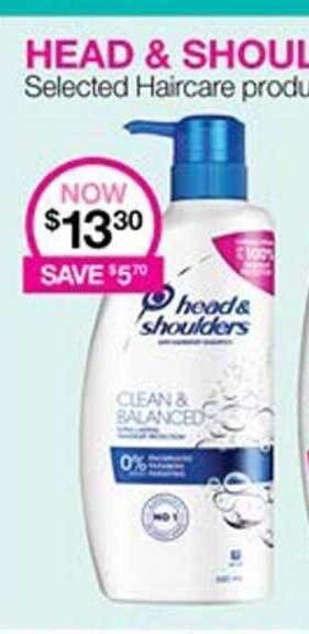 Priceline Head & Shoulders Selected Haircare Products offer