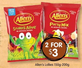 Allen's Lollies 150g-200g